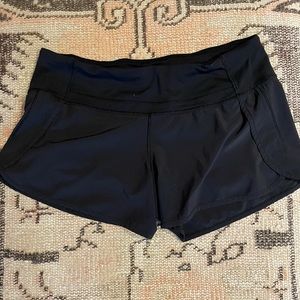 Black Lululemon Run Speed Up Short